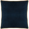 Evans Lichfield Chatsworth Artichoke Velvet Piped Cushion Cover in Midnight