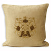 Paoletti Castle Bolsover Embroidered Cushion Cover in Taupe