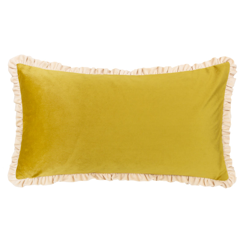 furn. Cest La Vie Embroidered Cushion Cover in Green