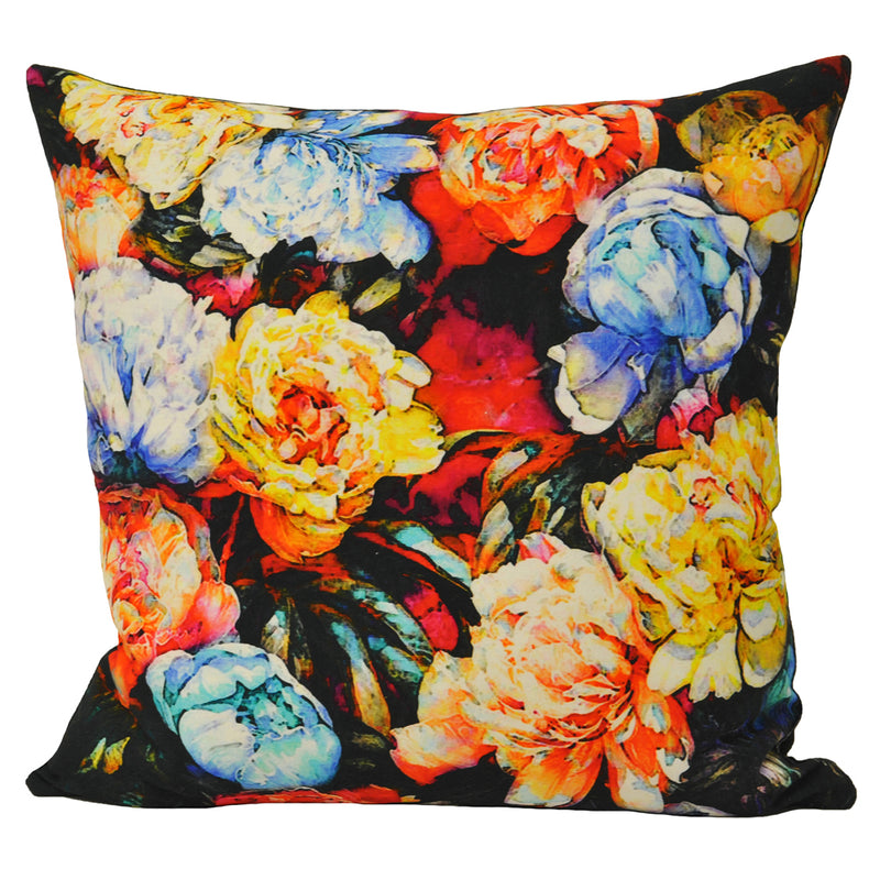 Paoletti Chaumont Floral Cushion Cover in Black/Red