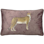 Paoletti Cheetah Forest Velvet Cushion Cover in Blush
