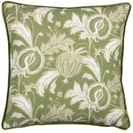 Evans Lichfield Chatsworth Heirloom Piped Cushion Cover in Olive