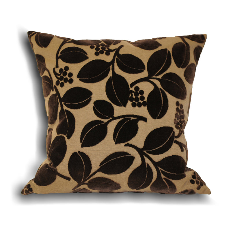 Paoletti Cherries Cushion Cover in Chocolate
