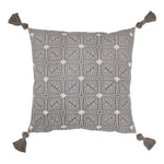 furn. Chia Tufted Cotton Cushion Cover in Grey