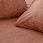 Claybourne Mélange 100% Cotton Duvet Cover Set Pecan