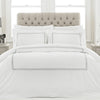 Paoletti Cleopatra 200TC 100% Cotton Embroidered Duvet Cover Set in Silver