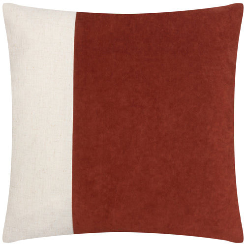 furn. Coba Washed Velvet Cushion Cover in Brick