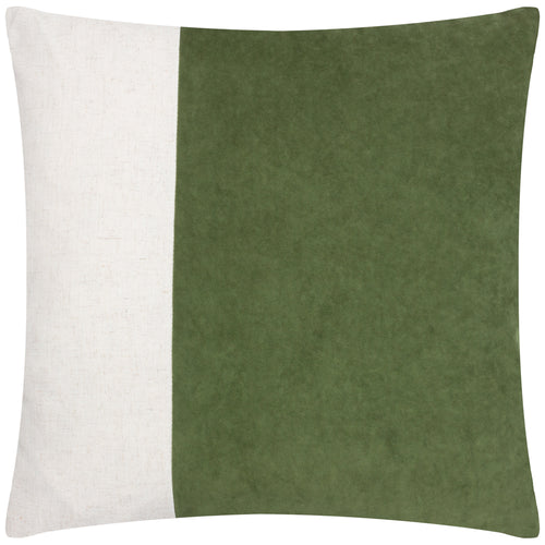 furn. Coba Washed Velvet Cushion Cover in Olive