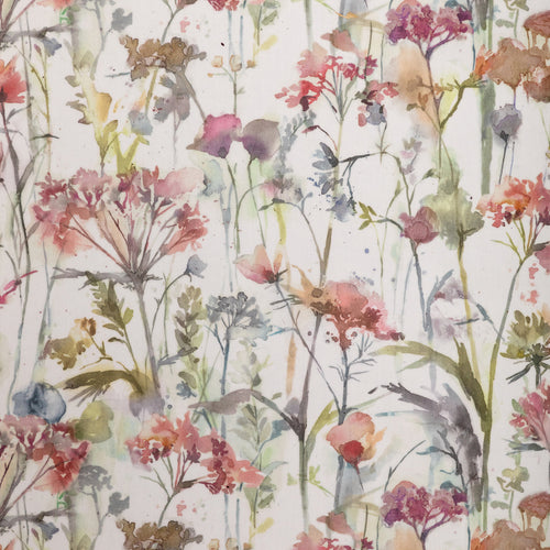 Voyage Maison Colbypoppy Printed Oil Cloth Fabric (By The Metre) in Poppy