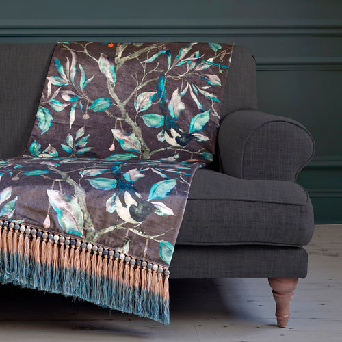 Voyage Maison Collector Printed Throw in Onyx