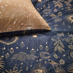furn. Constellation Celestial Duvet Cover Set in Gold/Navy