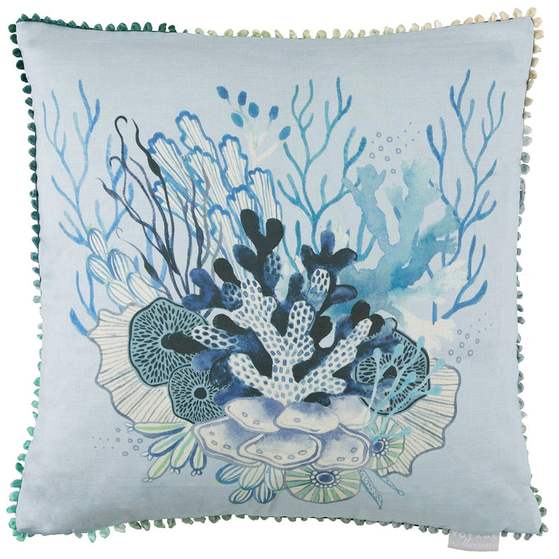 Voyage Maison Coralie Printed Cushion Cover in Cobalt