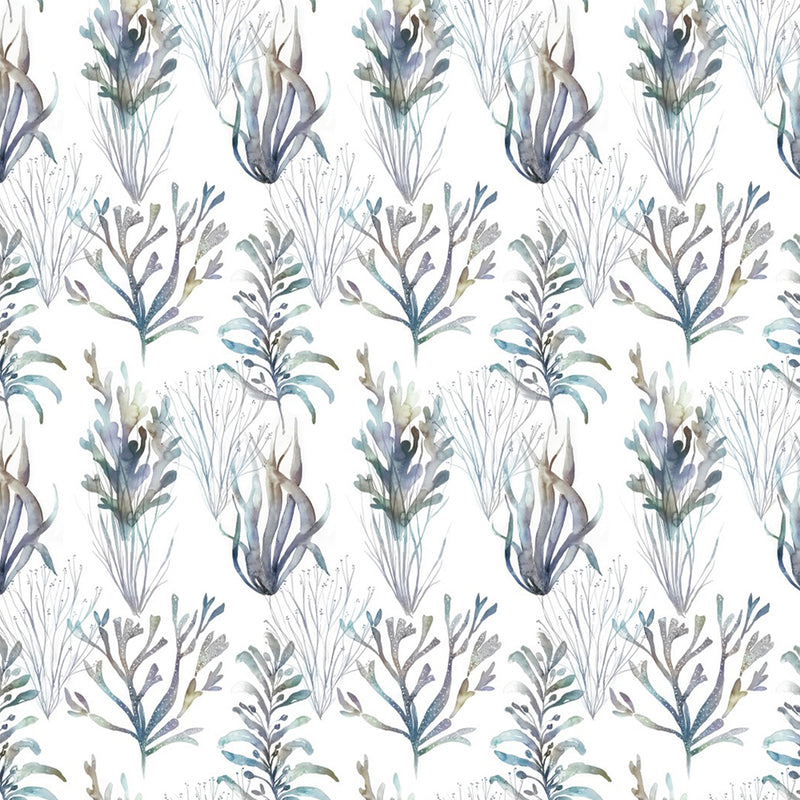 Voyage Maison Coral Reef Printed Cotton Fabric in Slate