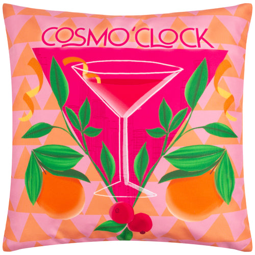 furn. Cosmo O' Clock Outdoor Cushion Cover in Pink