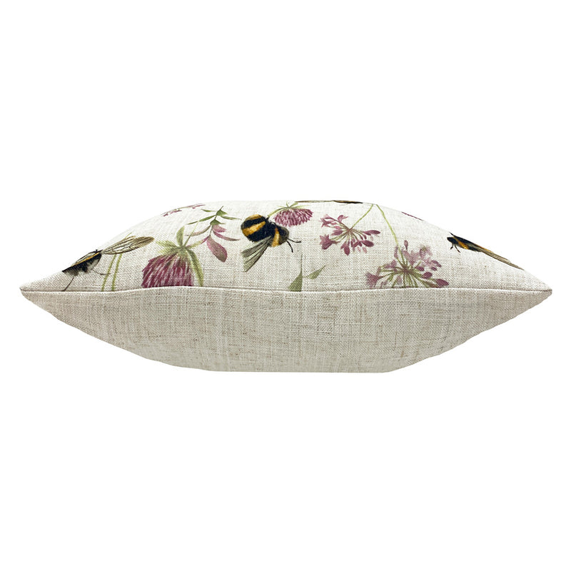 Evans Lichfield Country Bee Garden Cushion Cover in Lavender