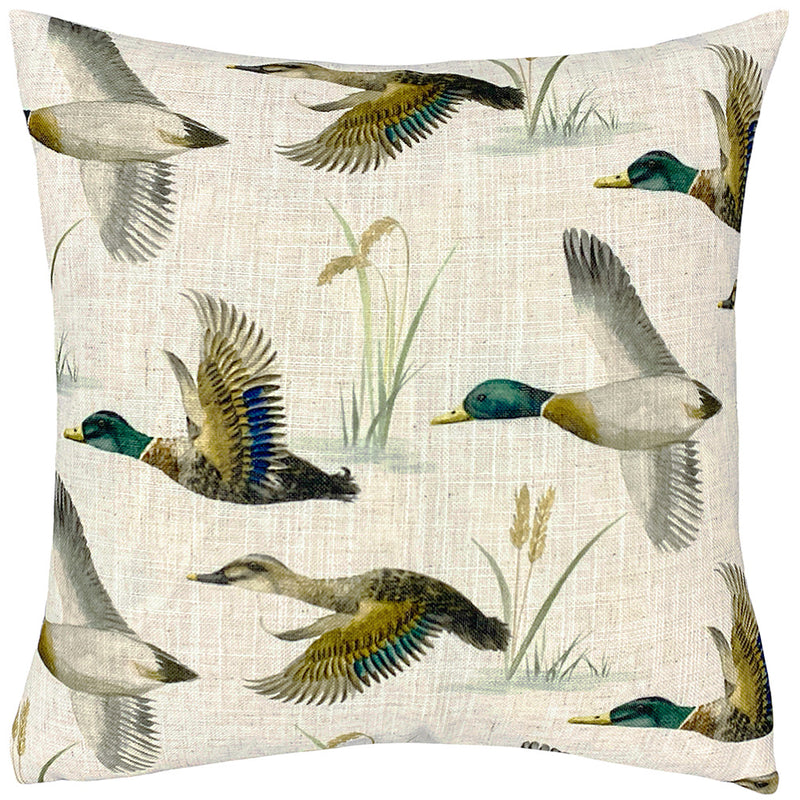 Country Duck Pond Cushion Multi