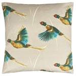 Evans Lichfield Country Flying Pheasants Cushion Cover in Mink