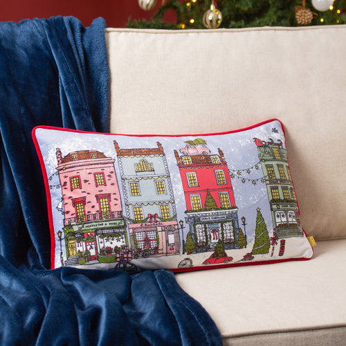 furn. Christmas Spirit Festive Cushion Cover in Lilac