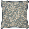 Evans Lichfield Chatsworth Topiary Piped Cushion Cover in Petrol/Mink