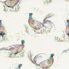 Voyage Maison Dashing Pheasants Printed Oil Cloth Fabric (By The Metre) in Natural