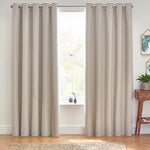 furn. Dawn 100% Blackout Thermal Eyelet Curtains in Linen