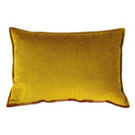 Paoletti Delano Velvet Jacquard Cushion Cover in Ochre/Blush