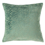 Paoletti Delphi Velvet Jacquard Cushion Cover in Mint
