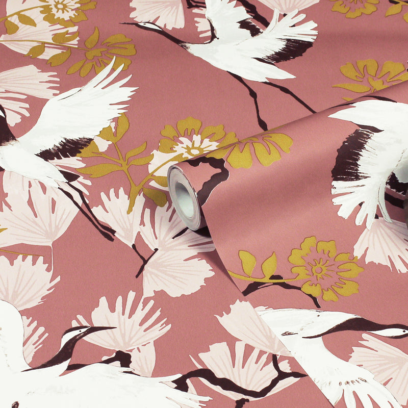 furn. Demoiselle Wallpaper Sample in Blush