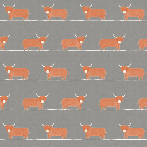 Voyage Maison Dougal Printed Oil Cloth Fabric (By The Metre) in Granite