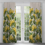 Voyage Maison Easton Printed Pencil Pleat Curtains in Fern