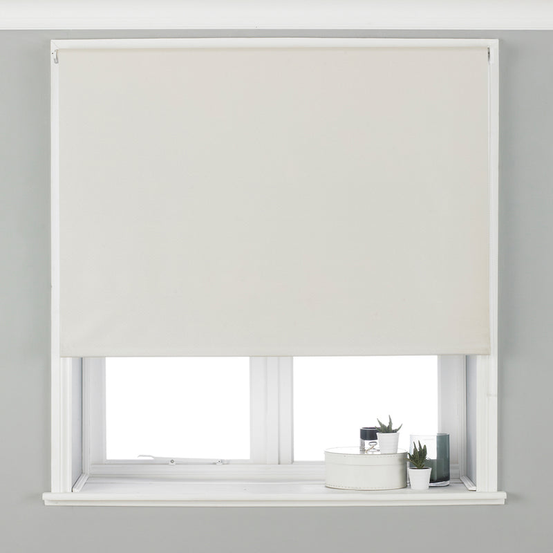 Essentials Twilight Thermal Blackout Roller Blind in Ivory