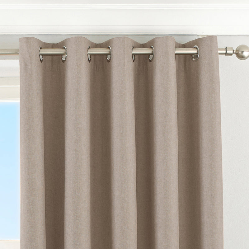Essentials Twilight Thermal Blackout Eyelet Curtains in Natural