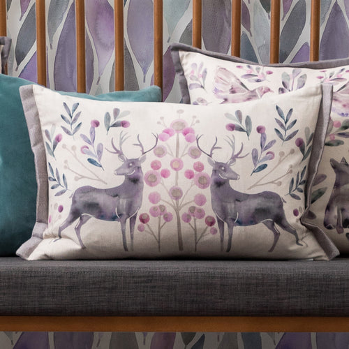 Voyage Maison Edo Printed Cushion Cover in Violet