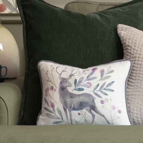 Voyage Maison Edo Small Printed Cushion Cover in Violet