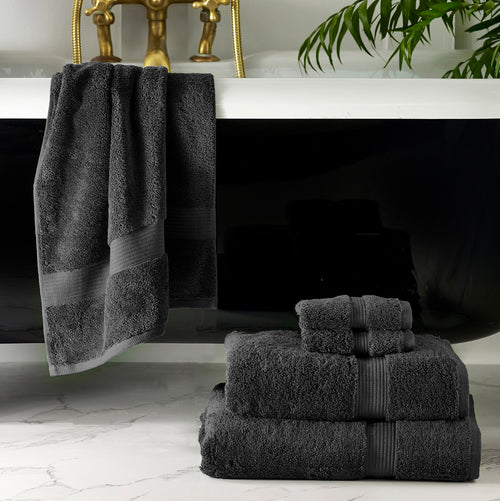 Paoletti Cleopatra Egyptian Cotton Towels in Charcoal