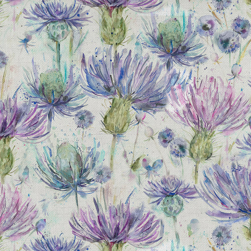 Voyage Maison Eilean Donan Thistle Printed Oil Cloth Fabric (By The Metre) in Natural