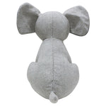 Essentials Elephant Herringbone Novelty Door Stop in Grey