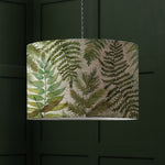 Floral Green Lighting - Elowen Eva Printed Lamp Shade Linen Voyage Maison