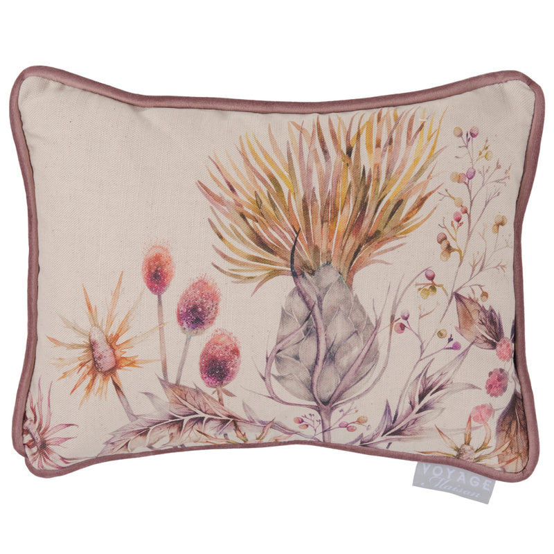 Voyage Maison Elysium Printed Linen Cushion Cover in Gold