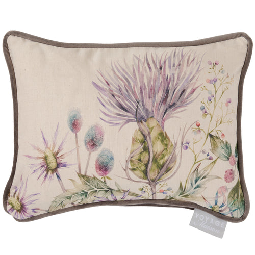 Voyage Maison Elysium Printed Linen Cushion Cover in Violet