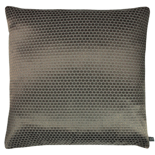 Prestigious Textiles Emboss Metallic Cushion Cover in Moleskin