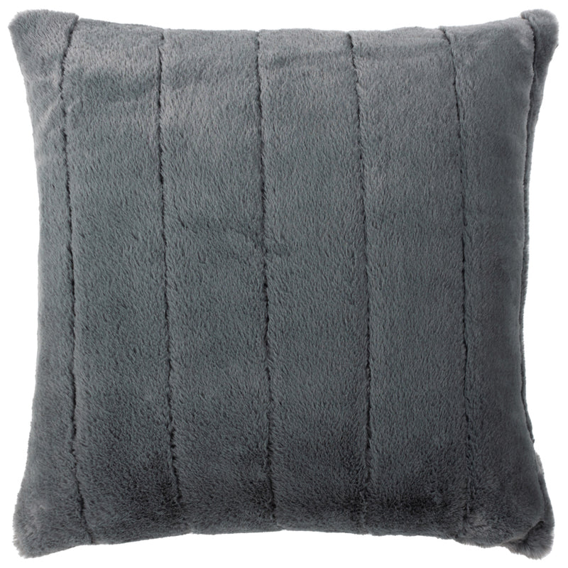 Empress Faux Fur Cushion Charcoal