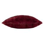 Paoletti Empress Faux Fur Cushion Cover in Ruby