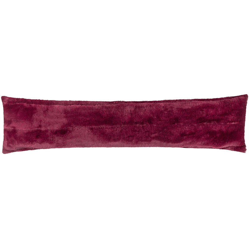Paoletti Empress Faux Fur Draught Excluder in Ruby