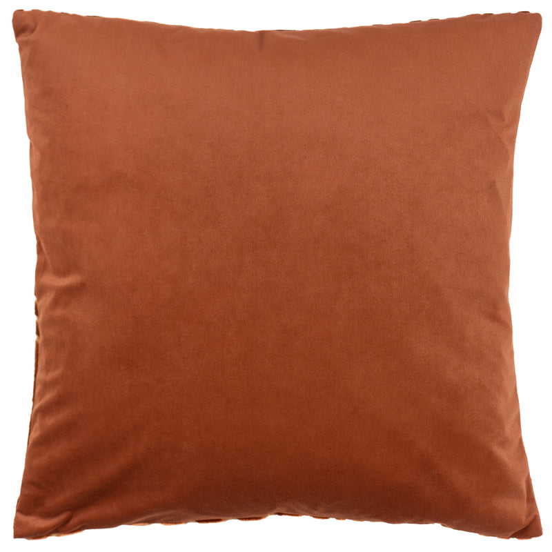 Paoletti Evoke Cut Velvet Cushion Cover in Brick