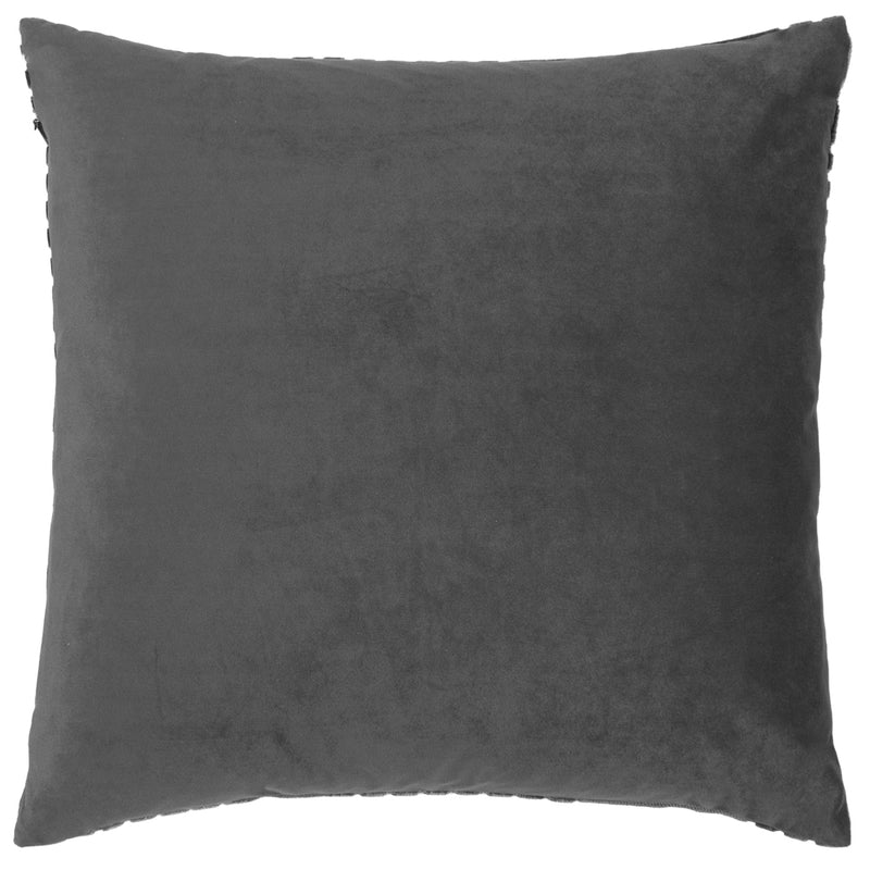 Paoletti Evoke Cut Velvet Cushion Cover in Charcoal