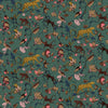 furn. Exotic Wildlings Wallpaper Sample in Juniper Green