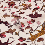 furn. Exotic Wildlings Wallpaper Sample in Natural