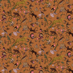 furn. Exotic Wildlings Wallpaper in Warm Sienna