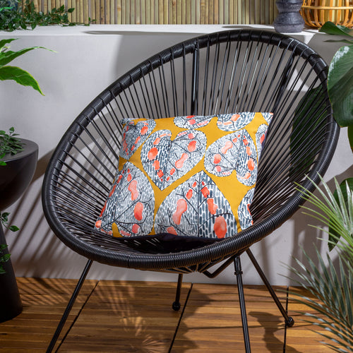 Wylder Ebon Wilds Mahari Outdoor Cushion Cover in Saffron